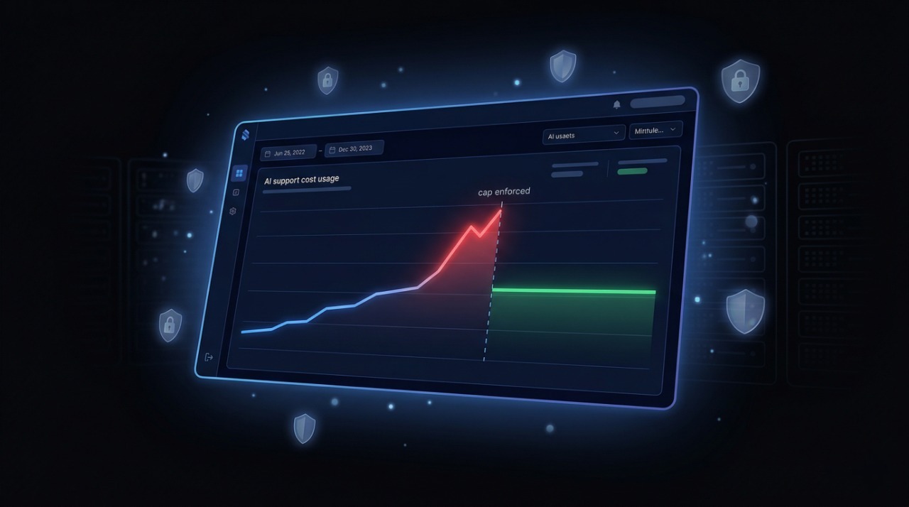 AI support cost spike chart